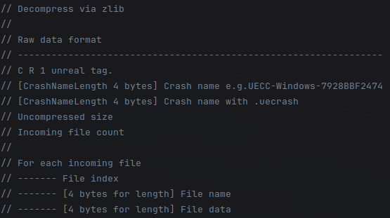 Crash Data Structure